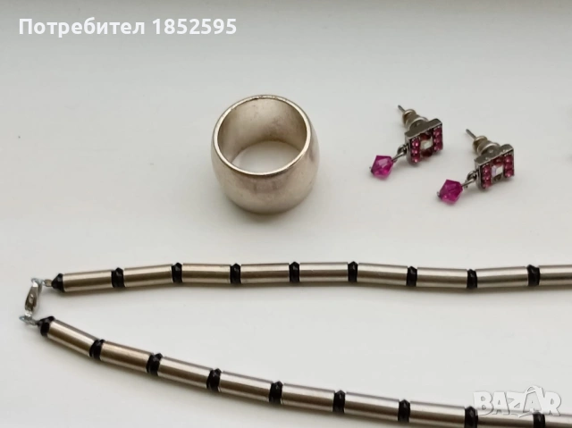 Vintage лот от обеци, висулки и др., снимка 6 - Колиета, медальони, синджири - 54721346