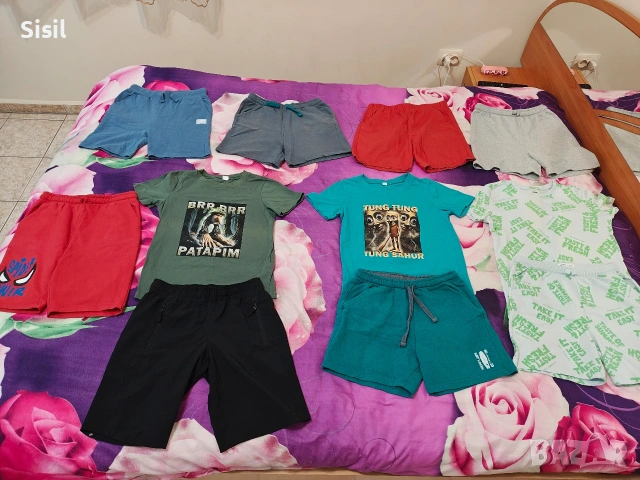 Голям ЛОТ детски лятни дрехи размер 140