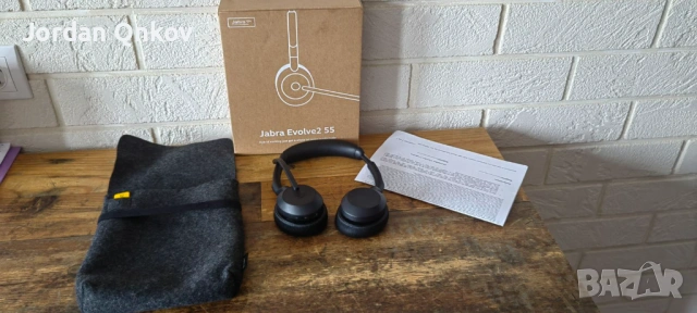 Jabra Evolve2 55 MS Стерео Слушалки, снимка 3 - Bluetooth слушалки - 54484777