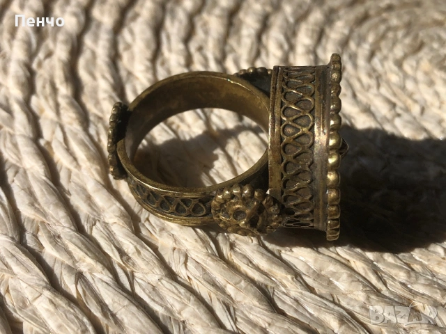 стар голям възрожденски пръстен, снимка 8 - Антикварни и старинни предмети - 49665241