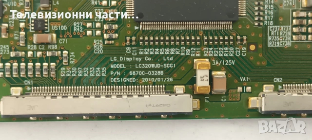 Toshiba 32XV733 с дефектно захранване LC320WUD(SC)(G1)/PE0840 V28A001113B1/6632L-0622A/6870C-0328B, снимка 12 - Части и Платки - 55089092