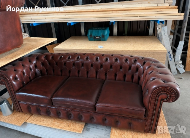 Мострен комплект честърфийлд chesterfield гарнитура диван фотьойл