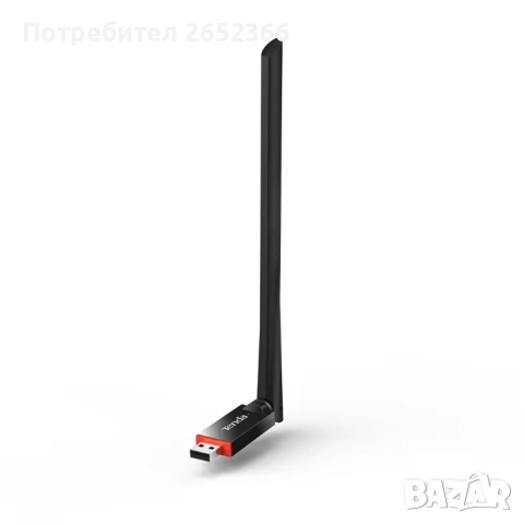 USB адаптер Tenda 300 Mbps безжичен с високо усилване U6