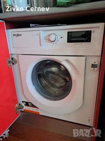 Пералня за вграждане Whirlpool 7 кг 1400 об/мин 6th Sense, Инверторен мотор, Цифров дисплей