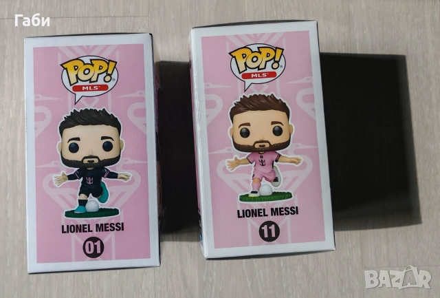Funko POP! MLS: Inter Miami - Lionel Messi (Away) #01 и  #11 (Home) Лионел Меси, снимка 6 - Фигурки - 55193891