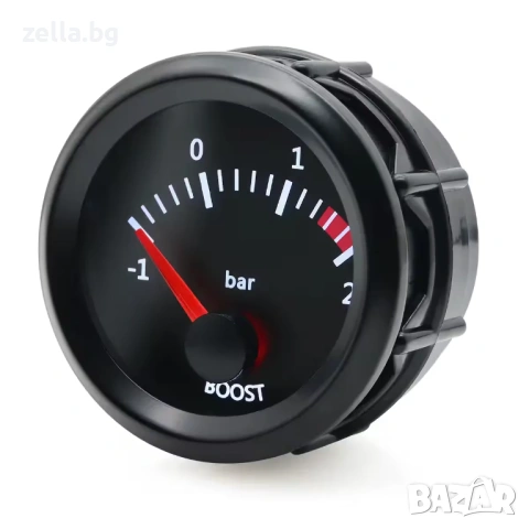Манометър за турбо налягане (Boost) 52мм | -1 до +2 Bar | Включен сензор | Тунинг и мониторинг 10357, снимка 5 - Части - 54683810
