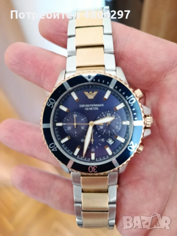 Мъжки часовник Emporio Armani AR11362 Diver , снимка 2 - Мъжки - 54691452