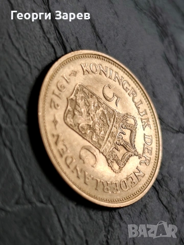 Златна монета,5 гулдена 1912 год, злато, тегло 3.36 гр, проба 900/1000, снимка 16 - Нумизматика и бонистика - 54210886