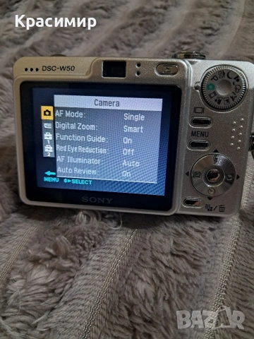 Фотоапарат Sony DSC-W50, 6Mp, снимка 3 - Фотоапарати - 54556696