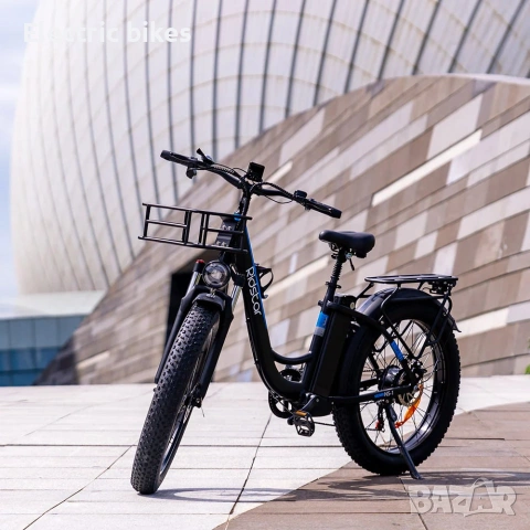 Ridstar MN26 Електрически Велосипед 26" 48V 20Ah – Fat Tire, До 60 км Пробег, снимка 2 - Велосипеди - 55013841