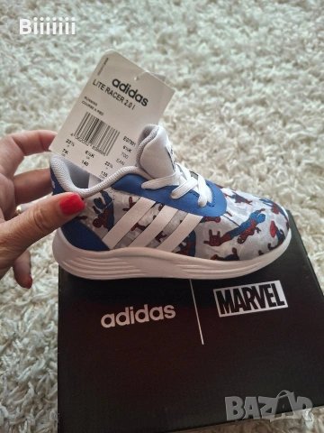 Нови оригинални маратонки Adidas Marvel, снимка 5 - Детски маратонки - 54442533