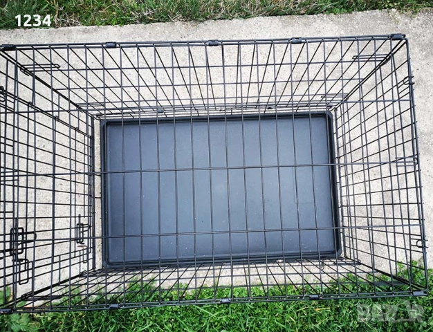 транспортна клетка метална сгъваема 92x58x63см за куче, стационар, снимка 6 - За кучета - 54015155
