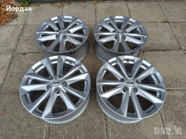 ОРИГИНАЛНИ джанти 17 ' цола 5x114,3 НИСАН Кашкай / NISSAN QASHQAI J10 J11 7J ET40 + датчици, снимка 4 - Гуми и джанти - 54485880