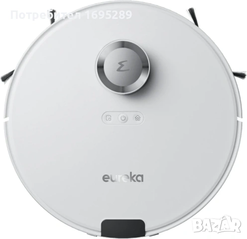 Eureka E10s - комбинирана робот прахосмукачка (сухо и мокро почистване),цвят бял, снимка 3 - Прахосмукачки - 54914715