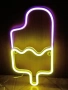 Неонова LED стенна лампа Сладолед., снимка 3