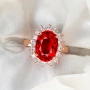 💍 24K Златно Покритие ✨️Дамски Пръстени 💍с Циркон💎 – Зелен, Син, Червен | Лимитирана Серия ⚜️✨️, снимка 18