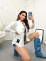 🎀Бяла и Синя Дънкова Риза , снимка 3