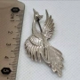 Винтидж сребърна брошка 925 „Птица Феникс“ – 6,24 г, снимка 6