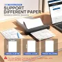 Нов POLONO портативен A4 Bluetooth термопринтер без мастило за телефон и лаптоп, снимка 6