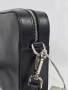 Нова дамска чанта Trussardi - черна crossbody с широк лого колан, снимка 3