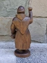 Красива Стара Дървена Фигура Монах , снимка 9