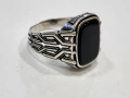 Мъжки сребърен пръстен, снимка 1