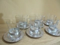  стъклен сервиз за кафе и чай от 1984г., снимка 7