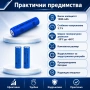 Презареждаща се акумулаторна литиевойонна батерия 14500 1300mAh 3.7V за фенри прожектори лазери, снимка 4