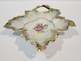 Баварска чинийка за дреболии (trinket dish)  във формата на листо, снимка 5
