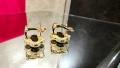 Van Cleef & Arpels VCA Gold Black Onyx Vintage Alhambra Clips Дамски Обеци, снимка 6