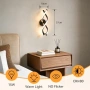 Нов Модерен LED аплик 15W 1500LM за хол спалня коридор стенна лампа LED 15W извита форма топла светл, снимка 5