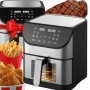 Фритюрник с горещ въздух XXL - 8 литра, 1800 W и 12 програми, снимка 8