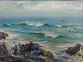 Стара Картина Вили Алеков Море, снимка 11