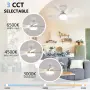 Модерна вентилаторна лампа с форма на цвете, LED осветление, дистанционно, 40W, 1200 лумена, снимка 5