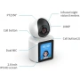 AI Интелигентна IP камера с дисплей, Wi-Fi, двупосочно аудио и нощно виждане Бебефон, снимка 4