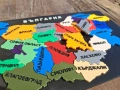 Дизайнерски 3D Пъзел „Карта на България“ – Шарен модел с релефни черни надписи, снимка 14