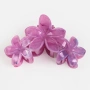 Дамска шнола с цветя лилав marble ефект 10 см_1261758, снимка 1