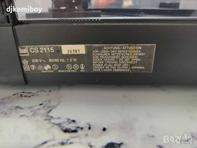 Dual cs 2115 full auto, снимка 5 - Грамофони - 55421097