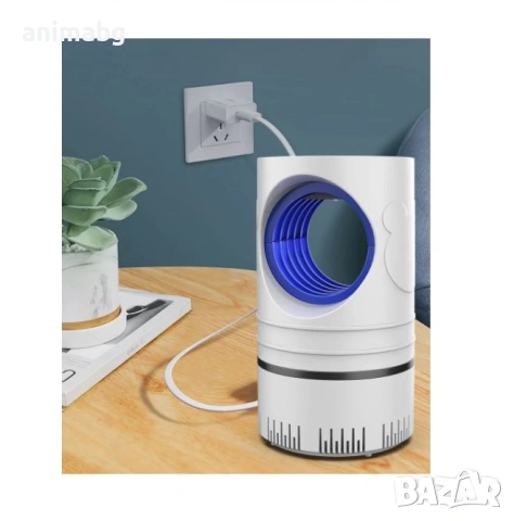 ANIMABG Електрическа лампа за унищожаване на мухи, комари и насекоми с LED светлина, снимка 6 - Лед осветление - 54390497