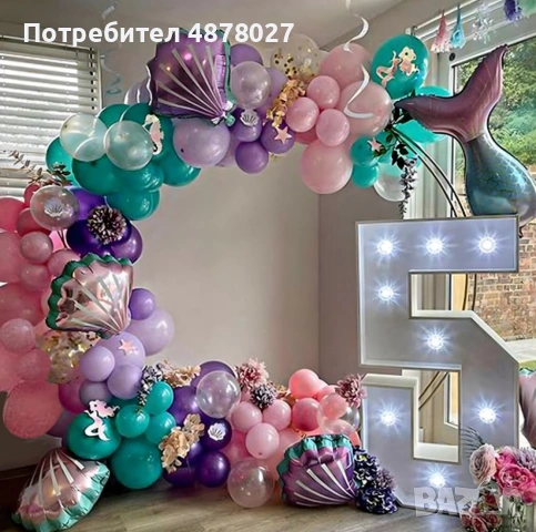 Комплект балони – 97 елемента за приказна декорация, снимка 4 - Декорация за дома - 55253608