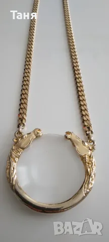 Колие от стомана с лупа, снимка 3 - Колиета, медальони, синджири - 55620440