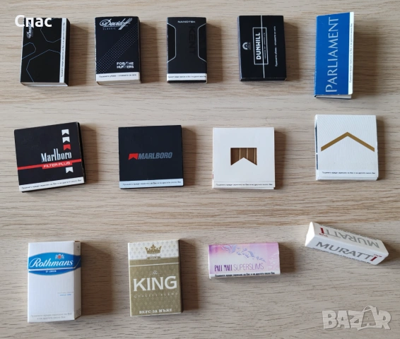 Колекция кибрити - рекламни на цигари