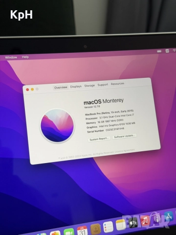 Apple Macbook Pro 13 2015/Core i7
3.1 Ghz /16GB Ram/512GB SSD, снимка 10 - Лаптопи за работа - 55499372