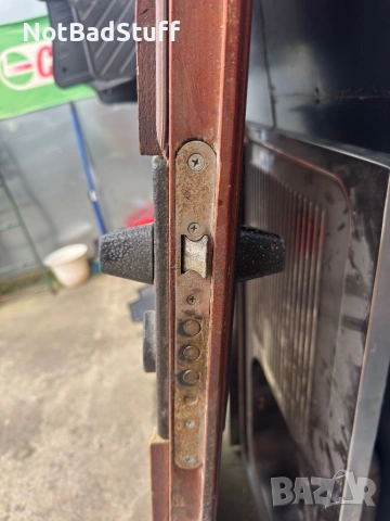 Входна врата за панелен апартамент от дива череша, снимка 3 - Входни врати - 54222130