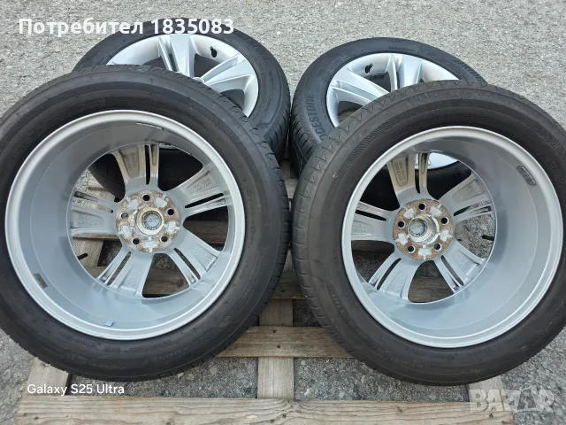 Лети джанти 17ки 5х115 Opel, Chevrolet + летни гуми 225/55/17 Bridgestone, снимка 10 - Гуми и джанти - 55325718