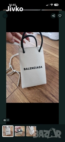 Мини раница Gucci , мини чанта balenciaga, снимка 6 - Чанти - 55155570