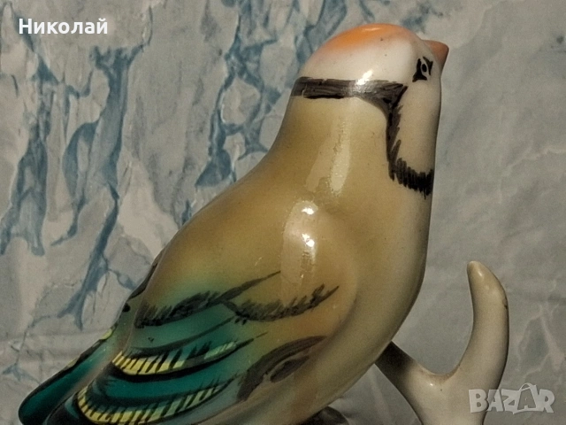 Стара Българска Порцеланова Фигура Птица Коста Йорданов Бонония, снимка 11 - Антикварни и старинни предмети - 54527997