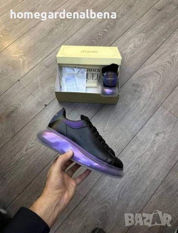 Маратонки Alexander McQueen – Прозрачна платформа с цветен акцент! 👟✨