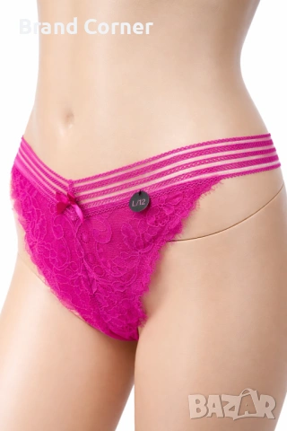 Hunkemöller дамско дантелено долнище / прашка, размер L, циклама, снимка 2 - Бельо - 54535948