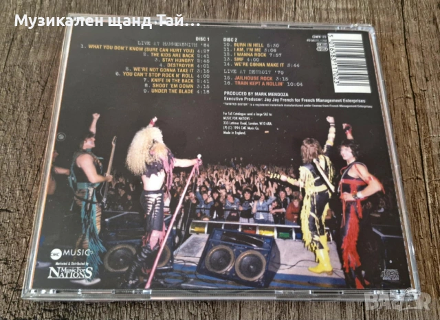 Компакт Дискове - Рок Метъл: Twisted Sister - Live At Hammersmith - 2 CD, снимка 2 - CD дискове - 54445325